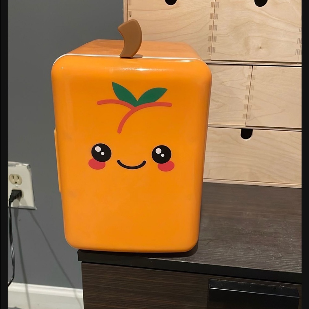 Orange Mini Fridge